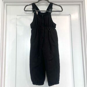 New Legends Kids Boys Girls, Unisex Black Overall Snow Pants Size 4
